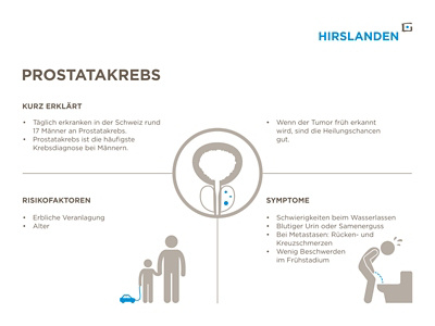 Infografik Prostatakrebs kurz erklärt