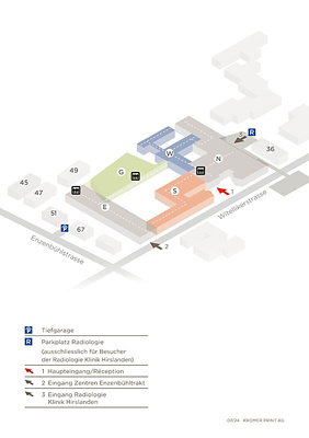 Parkplätze Klinik Hirslanden