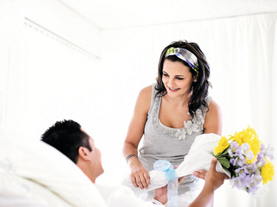 Besucherin der Hirslanden Klinik Aarau