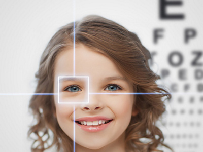 Children eye examination