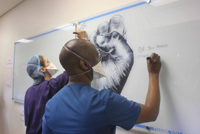 Dr Matambo and Newcastle Mayor unveil memorial wall at Mediclinic Newcastle 4