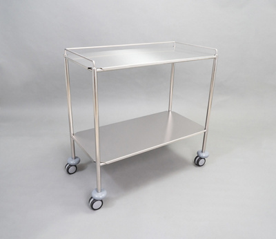 Stainless Steel Surgical Trolley – Large