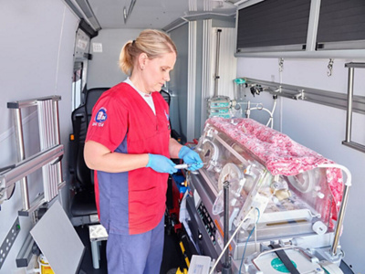 Maryna Venter in ICU Ambulance