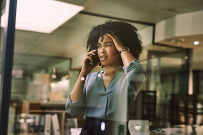 Woman on the phone