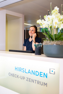 Empfang des Check-up Zentrums Hirslanden