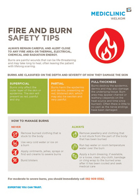 Fire and burn tips