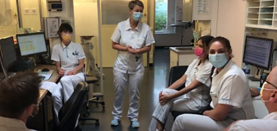 In der Klinik Hirslanden in Zürich auf der Überwachungsstation arbeiten