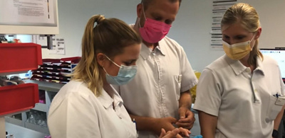 Auf der Intensivstation in der Klinik Hirslanden in Zürich arbeiten