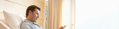 Hirslanden Privé Patient mit iPad