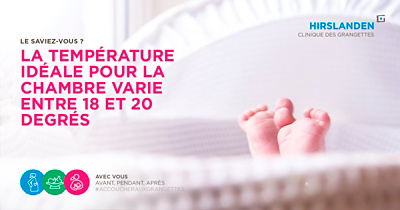 Hirslanden clinique des Grangettes | La température idéale pour la chambre varie entre 18 et 20 degrés