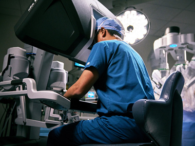 Ausschnitt aus dem virtuellen Klinikrundgang in einem Patientenzimmer