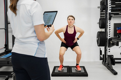 Physiotherapie - Sprungplattenmessung