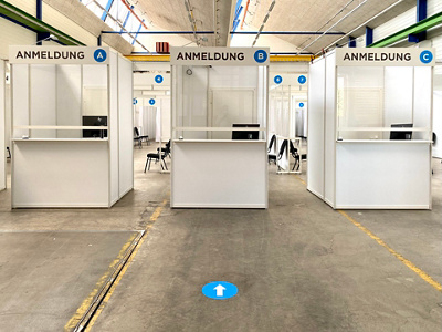 Eröffnung Impfzentrum Messe Zürich