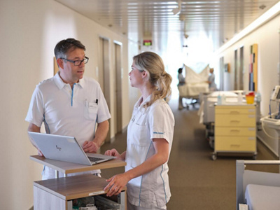 Pflegefachpersonen im Gespräch