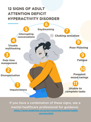 12  Signs of adult attention deficit hyperactivity disorder
