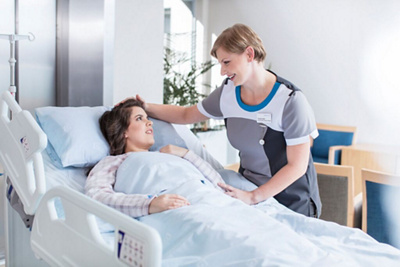Nurse and patient