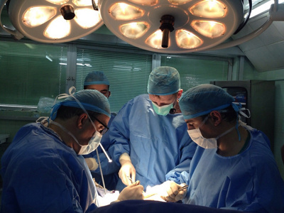 Operation of a difficult liver tumor in Amman with Jordanian surgeons of the Royal Medical Service of Jordan in 2017