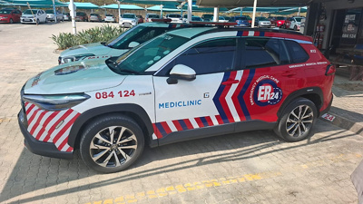 ER24 new logo on car