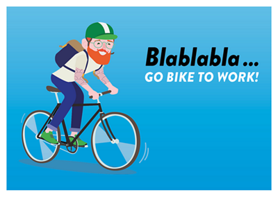 BGM Bike to Work 2025 Spruchbild