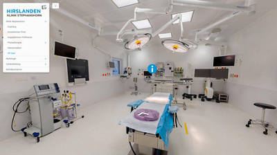Einblick OP-Saal virtueller Rundgang