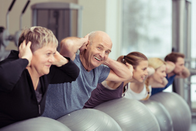 Sportgruppe im Hirslanden Training