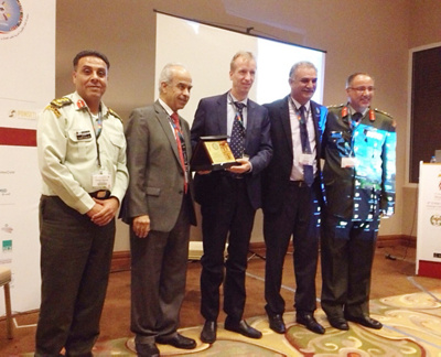 Award of the honorary certificate of the Royal Medical Service in Jordan in 2017