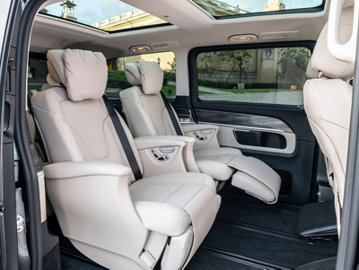 Limousinen-Fahrservice Innenansicht