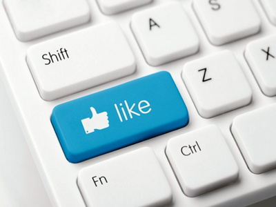 Clavier d'ordinateur avec touche like