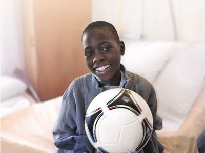 Modeste, un enfant pris en charge par la fondation