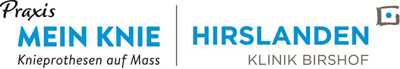 Co-Branding Logo Praxis Mein Knie und Hirslanden Klinik Birshof