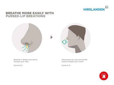Breathe more easily with pursed-lip breathing