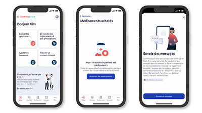 L'application Compassana avec son nouveau look