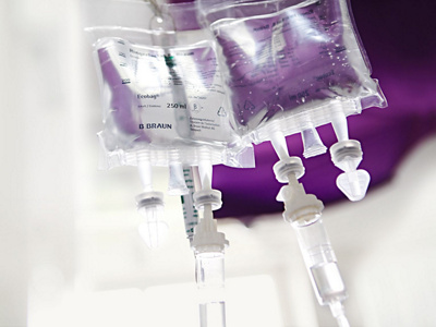 Nahaufnahme einer Infusion