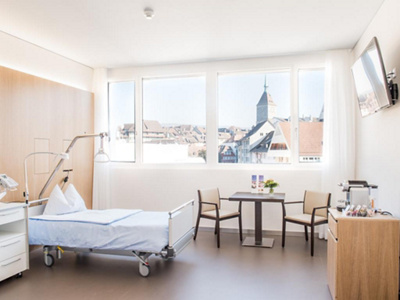 Einbettzimmer der Hirslanden Klinik Aarau