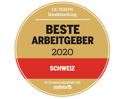 Auszeichnung von Le Temps zum besten Arbeitgeber 2020
