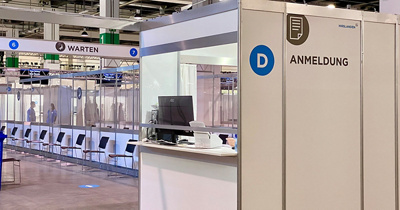 Eröffnung Impfzentrum Messe Zürich