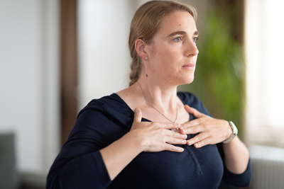 Atemübung mit Andrea Heiz