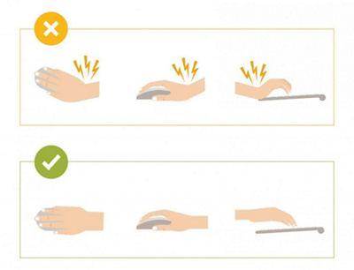 Ergonomie sur le lieu de travail: Comment saisir correctement la souris et le clavier.