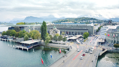 St. Anna im Bahnhof Ansicht Luftaufnahme