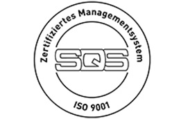 Logo Zertifikat SQS ISO 9001