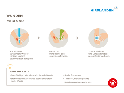 Wunden was ist zu tun