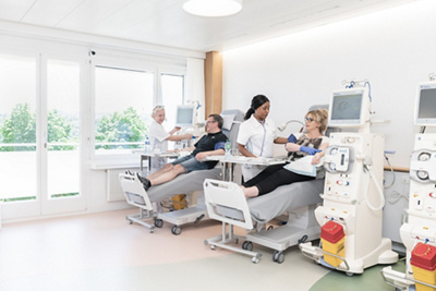 Patient des Dialysezentrums Linde