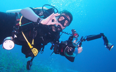 Dr. med. Ulrich Kallenbach als Unterwasserfotograf