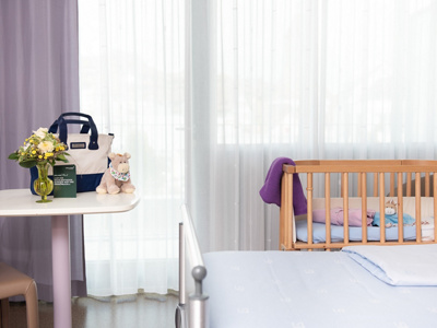 Einbettzimmer der Wochenbettabteilung