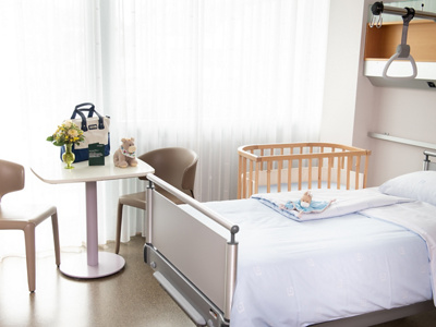 Einbettzimmer der Wochenbettabteilung