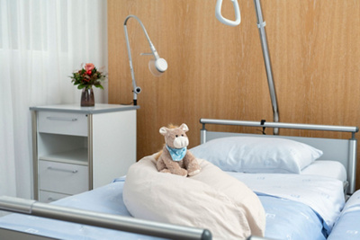 Familienzimmer Aarau - Bett der Wöchnerin