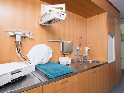 Gebärsaal der Hirslanden Klinik Aarau