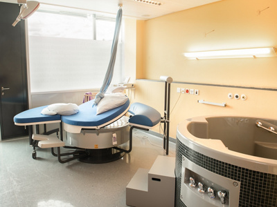Gebärsaal der Hirslanden Klinik Aarau