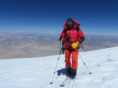 Dr. med. Martin Eichler bei Skitour