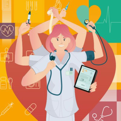 Illustration Pflegefachfrau